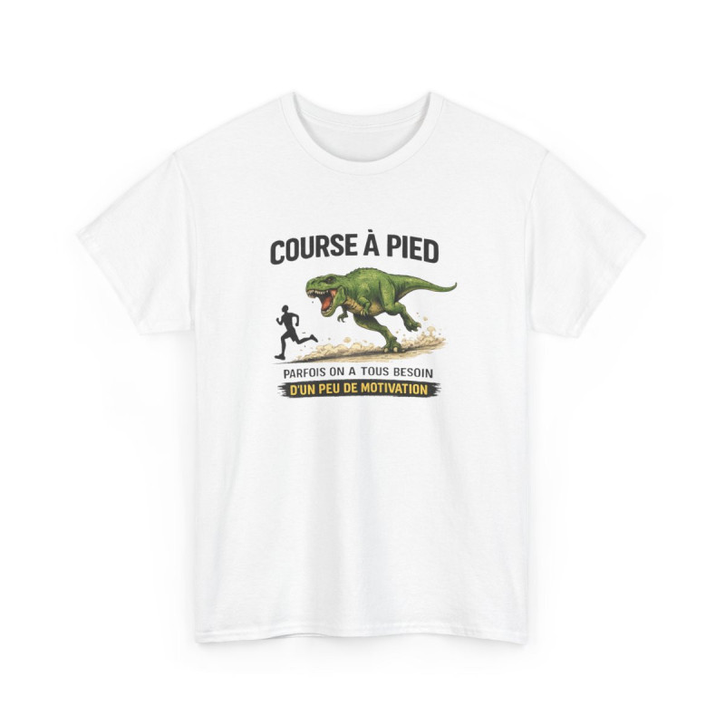 Tee Shirt Course à Pied Motivation Dinosaure – T-Rex Running humour sportif – Cadeau runner