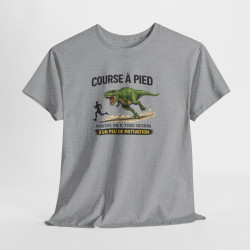 Tee Shirt Course à Pied Motivation Dinosaure – T-Rex Running humour sportif – Cadeau runner