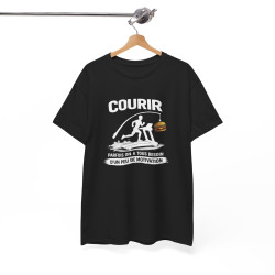 Tee Shirt Humour Course Motivation Burger – Coureur tapis running drôle – Cadeau sportif