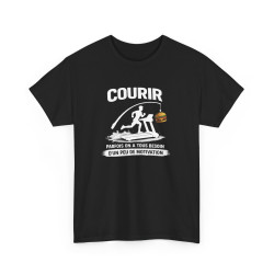 Tee Shirt Humour Course Motivation Burger – Coureur tapis running drôle – Cadeau sportif