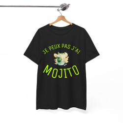 Tee Shirt Unisex Je peux pas J'ai Mojito idée cadeau humour drôle