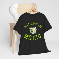 Tee Shirt Unisex Je peux pas J'ai Mojito idée cadeau humour drôle