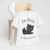 Tee Shirt Unisex Je fais ce que je veux  idée cadeau chat humour femme homme