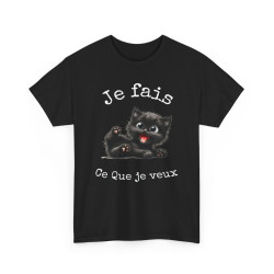 Tee shirt Unisex Je fais ce...