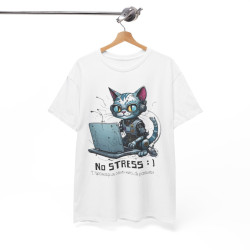 Tee Shirt Unisex Dépannage en cours merci de patienter... Chat idée cadeau humour fun drôle amusant homme femme