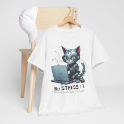 Tee Shirt Unisex Dépannage en cours merci de patienter... Chat idée cadeau humour fun drôle amusant homme femme