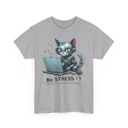 Tee Shirt Unisex Dépannage en cours merci de patienter... Chat idée cadeau humour fun drôle amusant homme femme