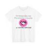 Tee Shirt Femme Emmerdeuse Professionnelle A votre service idée cadeau humour drôle fun amusant