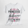Tee shirt Femme Je suis la Princesse des râleuses car la reine c'est ma mère idée cadeau humour