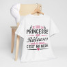 Tee shirt Femme Je suis la Princesse des râleuses car la reine c'est ma mère idée cadeau humour