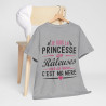 Tee shirt Femme Je suis la Princesse des râleuses car la reine c'est ma mère idée cadeau humour