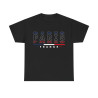 Tee shirt Unisex Paris France  designs drapeau JO 2024