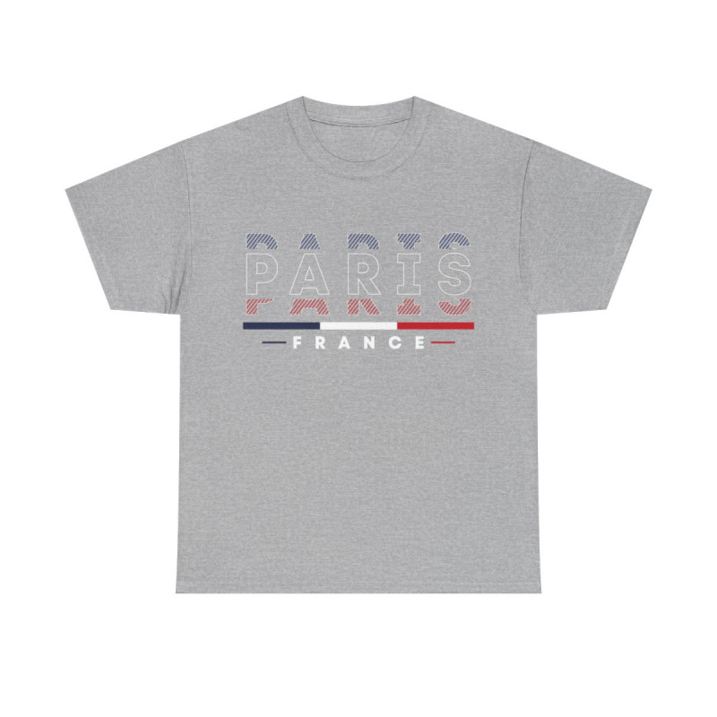 Tee shirt Unisex Paris France  designs drapeau JO 2024