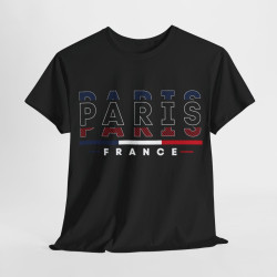 Tee shirt Unisex Paris France  designs drapeau JO 2024