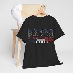 Tee shirt Unisex Paris France  designs drapeau JO 2024