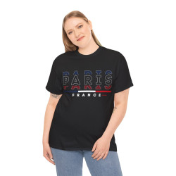 Tee shirt Unisex Paris France  designs drapeau JO 2024
