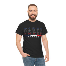 Tee shirt Unisex Paris France  designs drapeau JO 2024