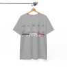 Tee shirt Unisex Paris France  designs drapeau JO 2024