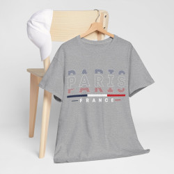 Tee shirt Unisex Paris France  designs drapeau JO 2024