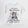 Tee shirt Unisex I try to be a nice person Chat Idée cadeau humour drôle