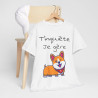 Tee shirt Unisexe T'inquiète je gère Chien idée cadeau humour drôle amusant