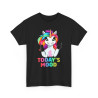 Tee shirt Femme Licorne Today's mood idée cadeau humour drôle amusant