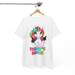 Tee shirt Femme Licorne Today's mood idée cadeau humour drôle amusant