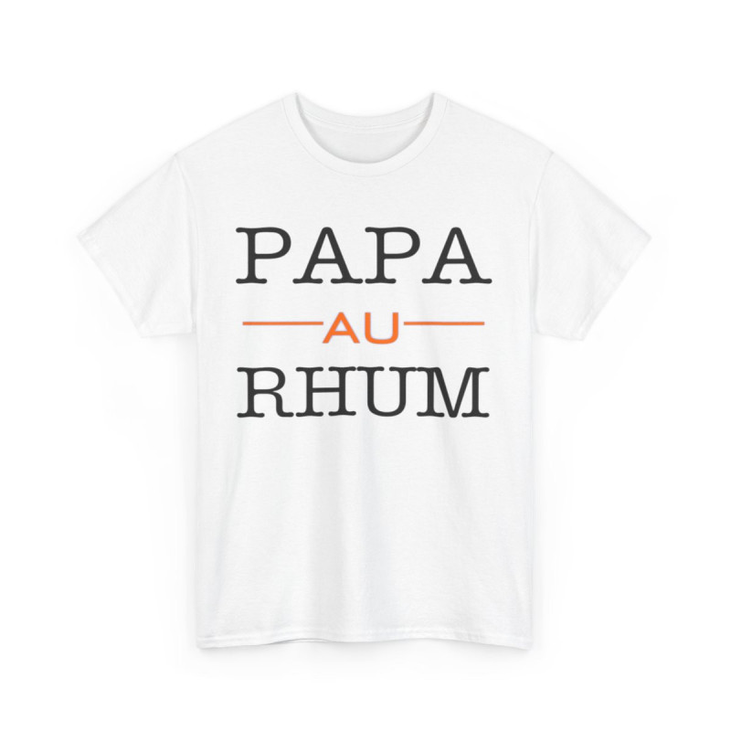 Tee shirt Unisex Papa au Rhum idée cadeau humour drôle amusant homme femme
