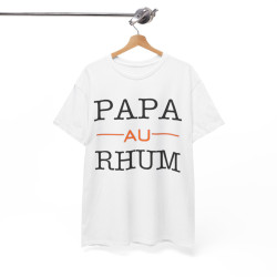 Tee shirt Unisex Papa au Rhum idée cadeau humour drôle amusant homme femme