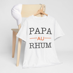 Tee shirt Unisex Papa au Rhum idée cadeau humour drôle amusant homme femme