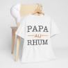 Tee shirt Unisex Papa au Rhum idée cadeau humour drôle amusant homme femme