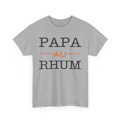 Tee shirt Unisex Papa au Rhum idée cadeau humour drôle amusant homme femme