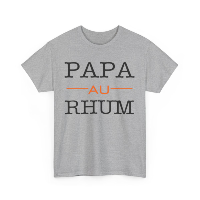 Tee shirt Unisex Papa au Rhum idée cadeau humour drôle amusant homme femme
