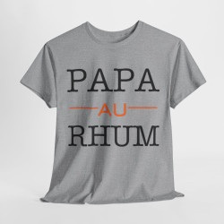 Tee shirt Unisex Papa au Rhum idée cadeau humour drôle amusant homme femme