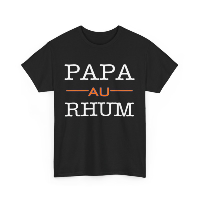 Tee shirt Unisex Papa au Rhum idée cadeau humour drôle amusant homme femme