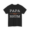 Tee shirt Unisex Papa au Rhum idée cadeau humour drôle amusant homme femme