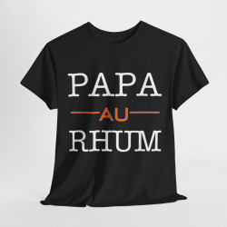 Tee shirt Unisex Papa au Rhum idée cadeau humour drôle amusant homme femme