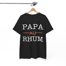 Tee shirt Unisex Papa au Rhum idée cadeau humour drôle amusant homme femme