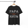 Tee shirt Unisex Papa au Rhum idée cadeau humour drôle amusant homme femme