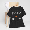 Tee shirt Unisex Papa au Rhum idée cadeau humour drôle amusant homme femme