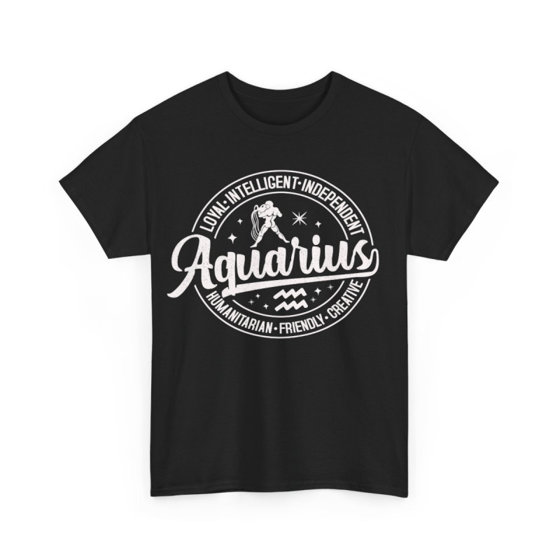Tee shirt Unisex Signe du zodiaque Aquarius Verseau