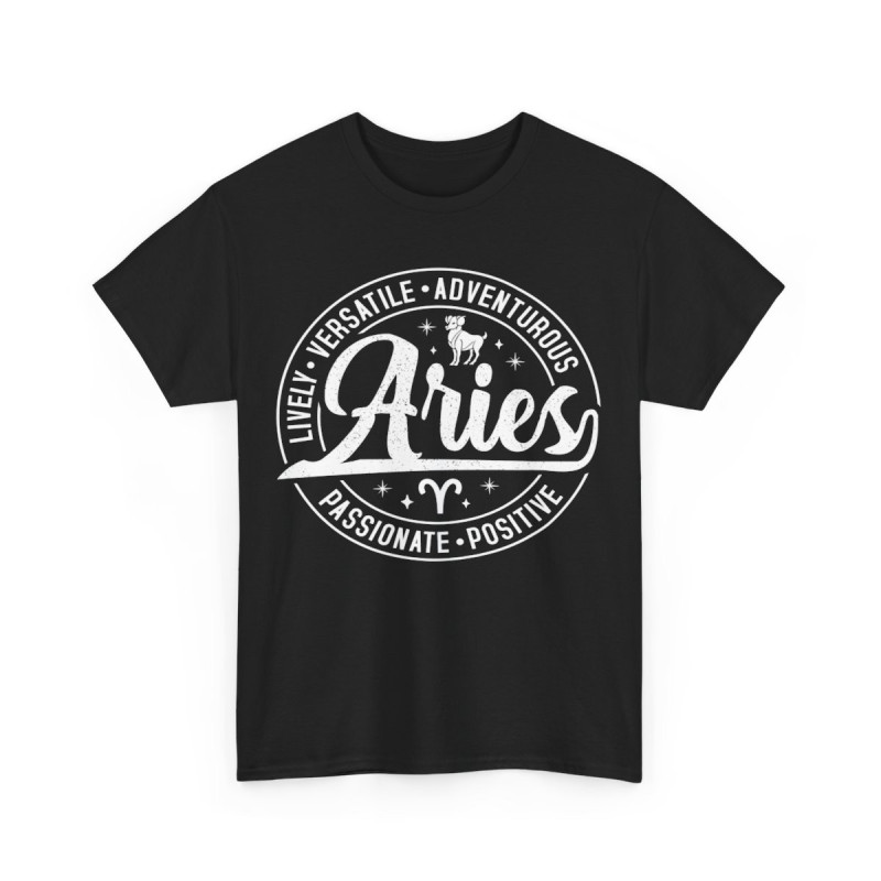 Tee shirt Unisex Signe du Zodiaque Aries bélier pour homme ou femme