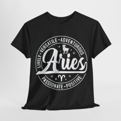 Tee shirt Unisex Signe du Zodiaque Aries bélier pour homme ou femme