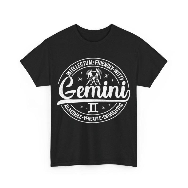 Tee shirt unisex Signe du Zodiaque gémeaux pour homme ou femme