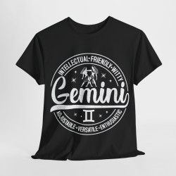 Tee shirt unisex Signe du Zodiaque gémeaux pour homme ou femme
