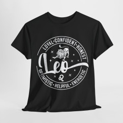 Tee shirt unisex Signe du Zodiaque Léo Lion pour homme ou femme
