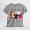 Tee Shirt Unisex Calimero ZE Veux zuste Un Petit bizou ! Homme ou Femme
