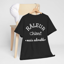 Tee shirt Unisex Râleur chiant mais adorable idée cadeau humour drôle pour homme