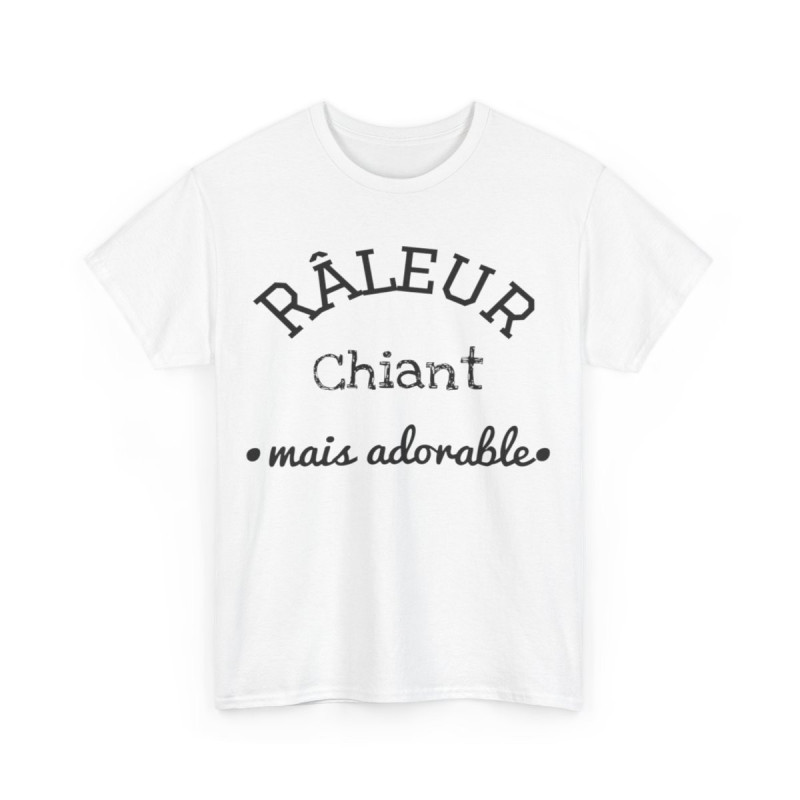Tee shirt Râleur chiant mais adorable idée cadeau humour drôle pour homme