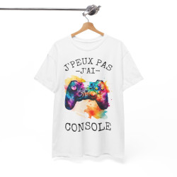 Tee shirt Unisex J'peux pas j'ai console idée cadeau humour drôle gaming